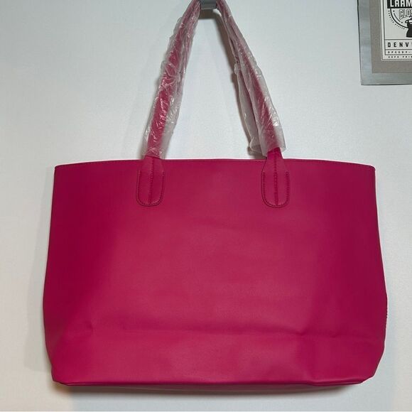 JUICY COUTURE® | Gold Badge TOTE | PINK/BLACK-Sequence | NEW - Picture 5 of 12